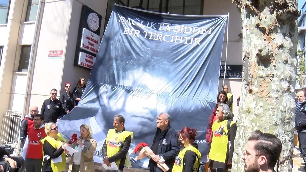 Öldürülen Doktor Ersin Arslan için anma