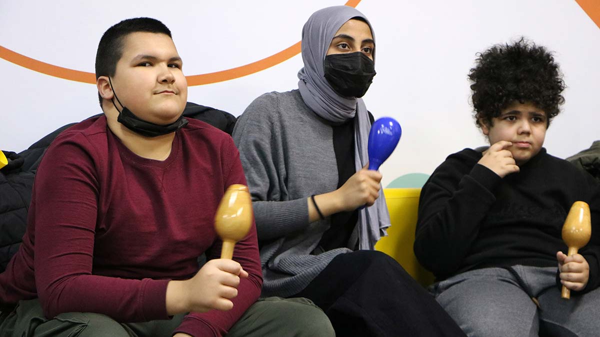 Otizmli çocuklar ritimle sosyalleşiyor