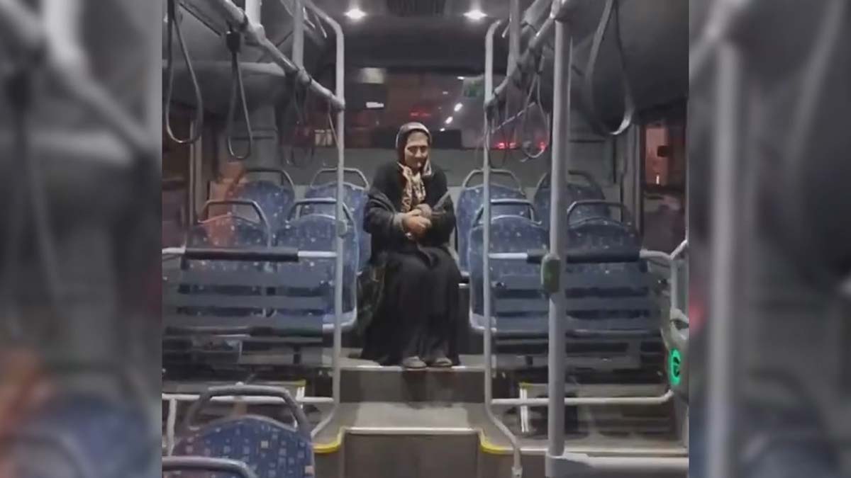 Otobüsten indirilen kadın, koruma altına alındı