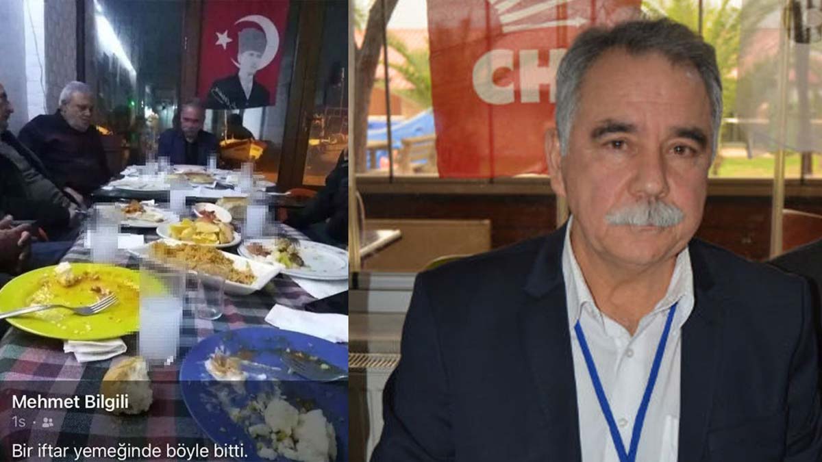 Ramazanda içki masası paylaşan partiliden istifa