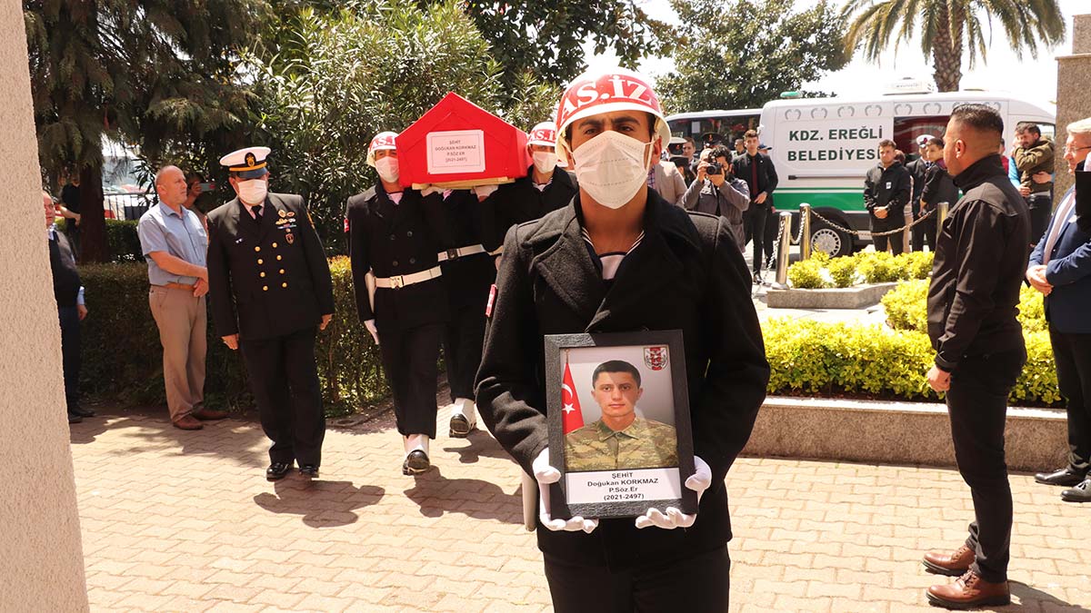 Şehit Doğukan Korkmaz, toprağa verildi