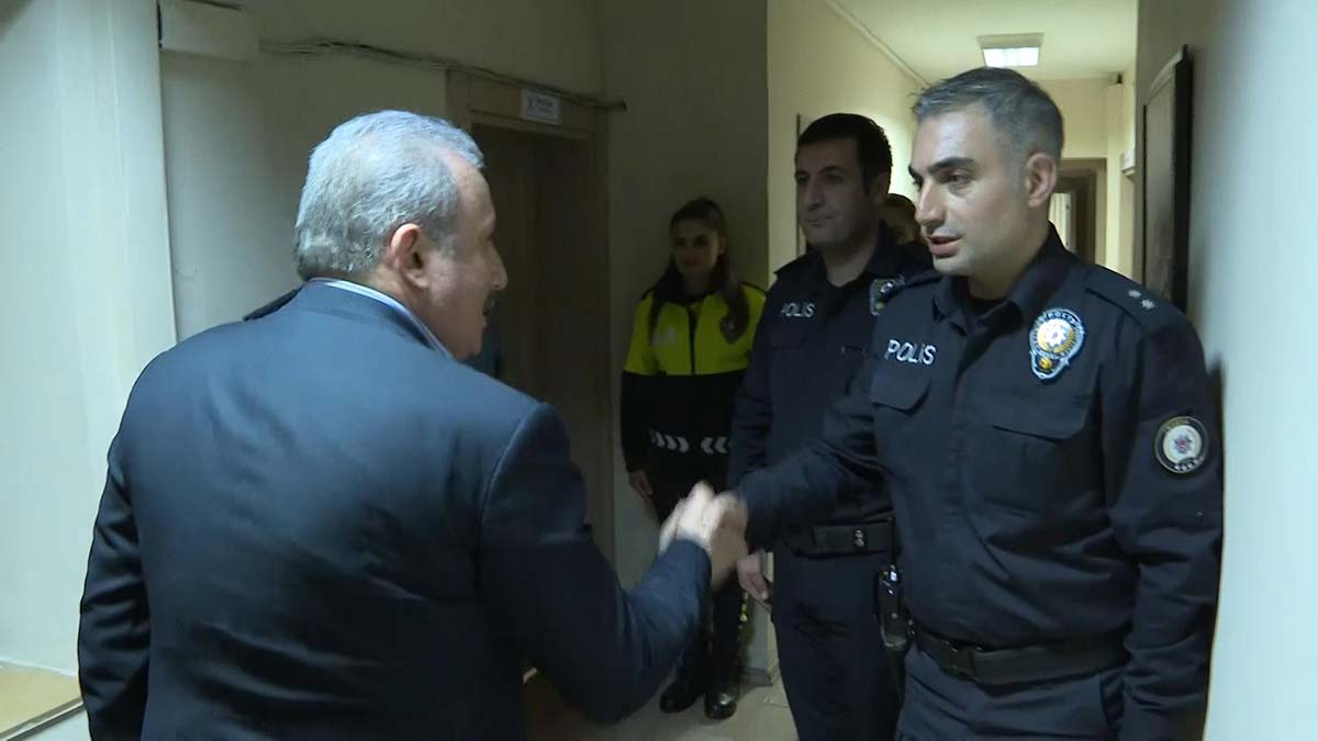 Şentop’tan karakola sürpriz ziyaret