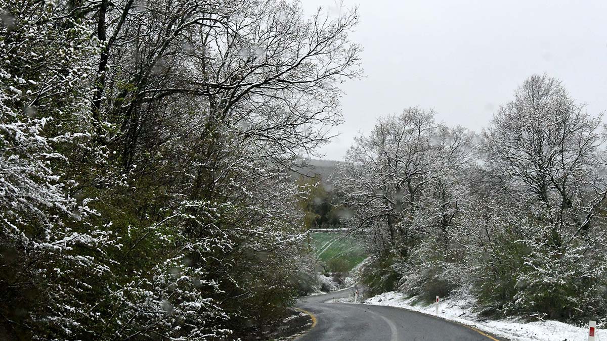 Trakya'nın yüksek kesimlerine kar yağdı