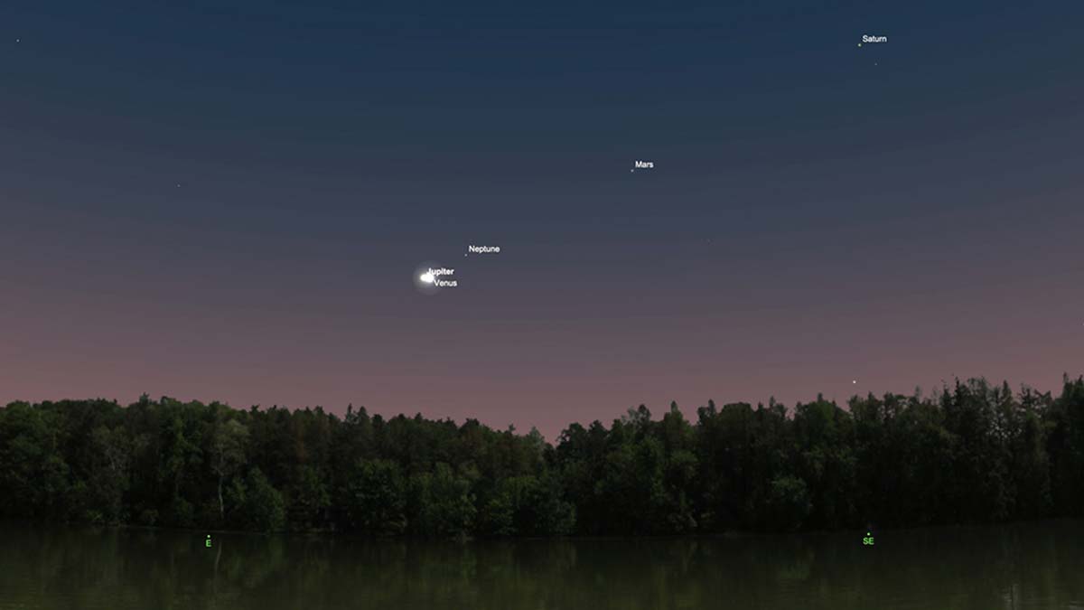 Venüs ve Jüpiter yakınlaşması bugün gerçekleşecek