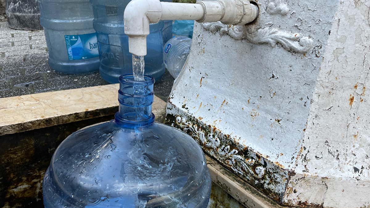 Damacana suya zamma çeşmeli çözüm