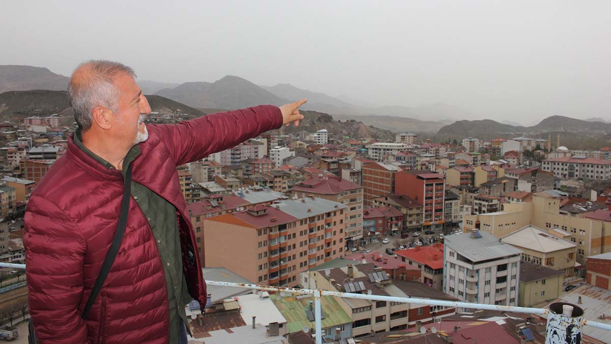 Oltu'da toz taşınımı