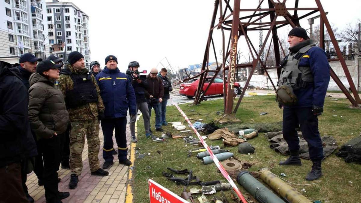 Ukrayna'da askeri mühimmat temizliği