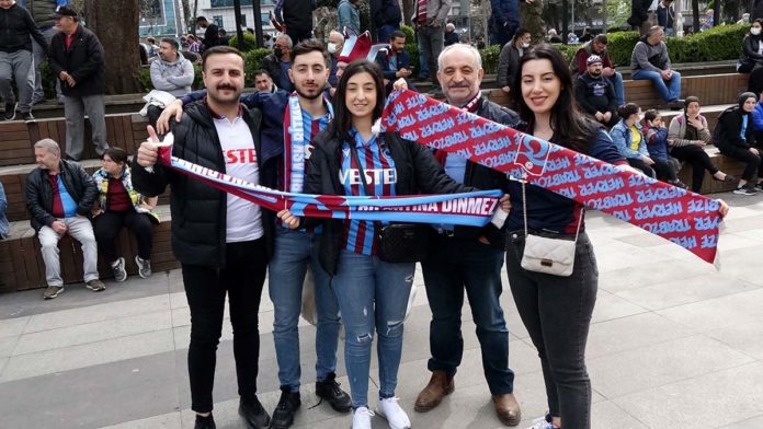 Trabzon'da Beşiktaş maçı öncesi renkli görüntüler