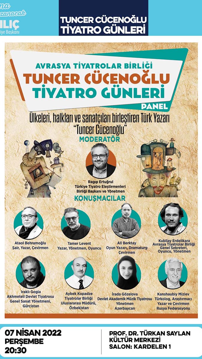 Tuncer Cücenoğlu Tiyatro Günleri başlıyor