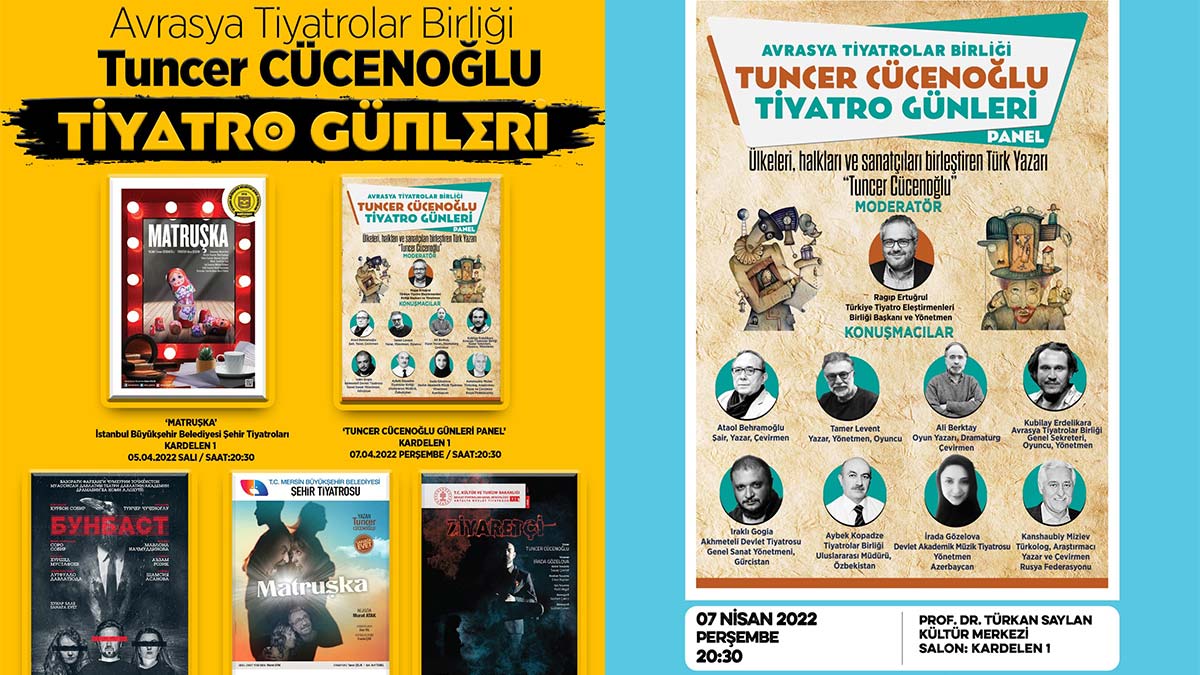 Tuncer Cücenoğlu Tiyatro Günleri başlıyor