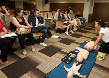 Belediye personeline ilk yardım eğitimi
