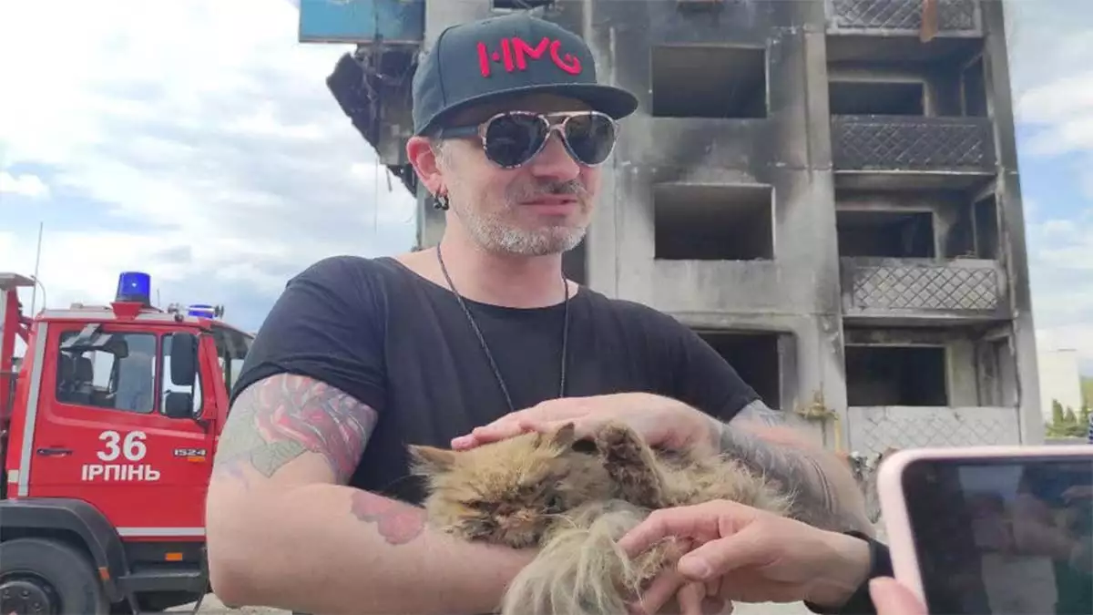 Bombalanan binada mahsur kalan kedi kurtarildi 1 - dış haberler - haberton