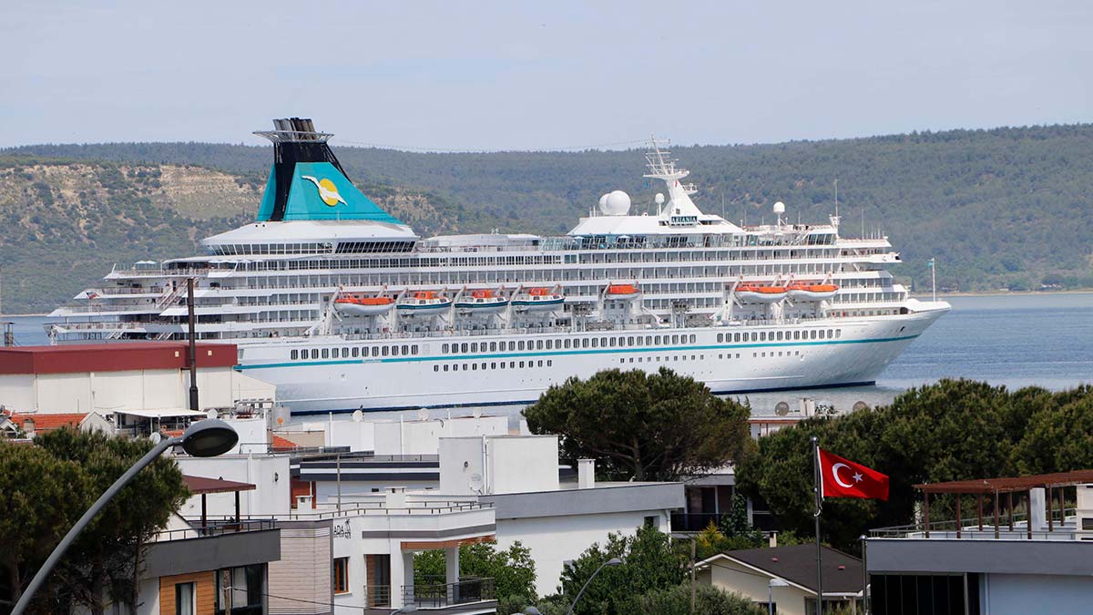 Çanakkale'ye 45 kruvaziyerle 15 bin turist geliyor