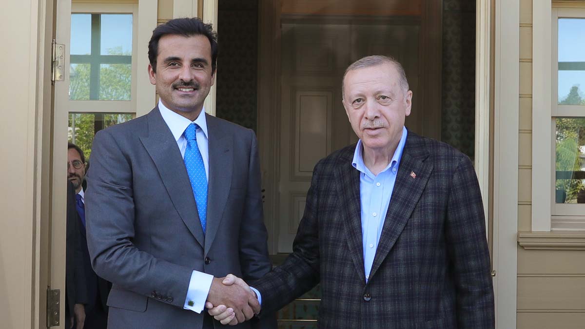 Cumhurbaşkanı Erdoğan, Katar emirini kabul etti