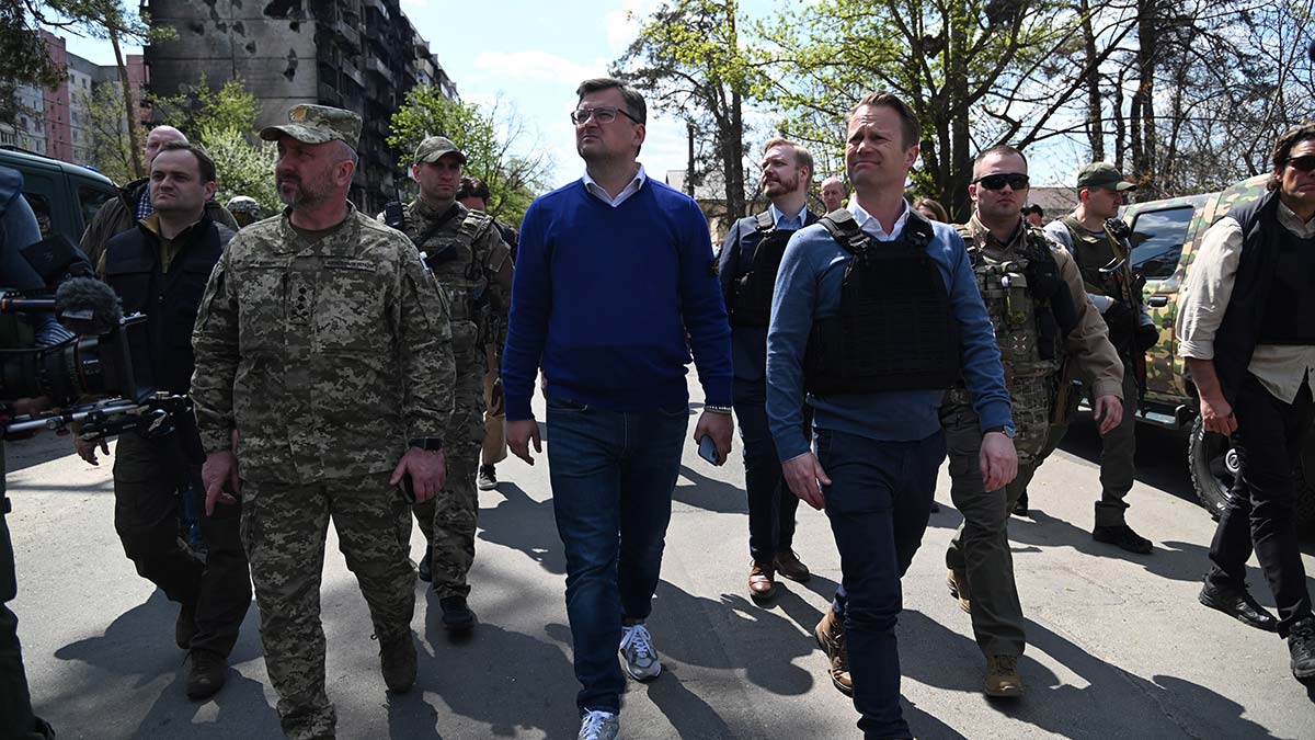 Danimarka Dışişleri Bakanı, İrpin'i ziyaret etti