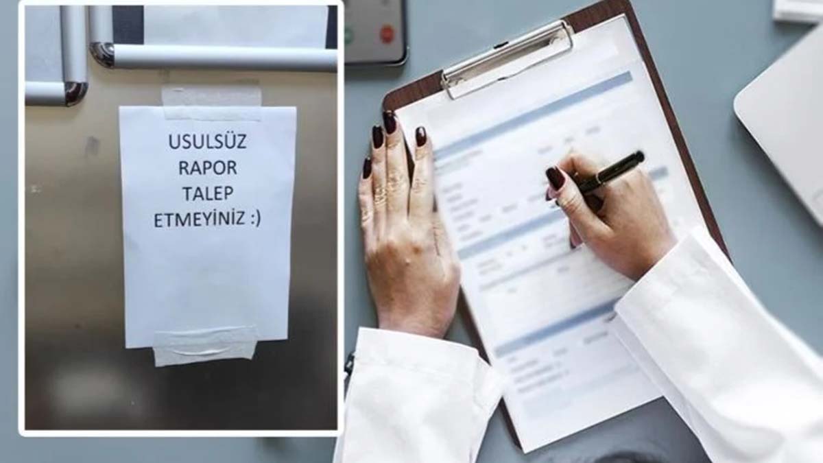 Doktorlar, rapor talep edenlere tepki gösterdi
