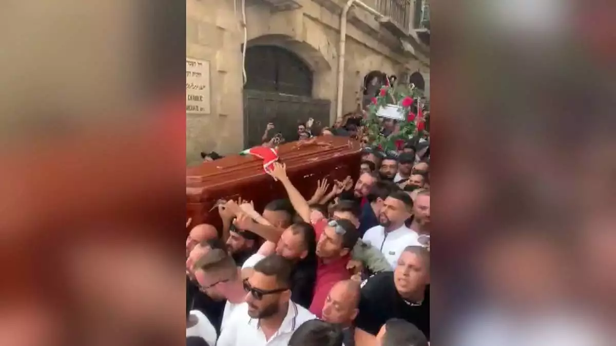 Filistinli muhabirin cenazesi tepki toplad - dış haberler - haberton
