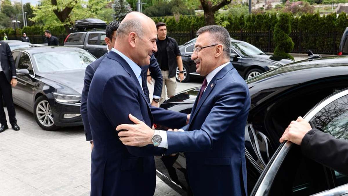 Fuat Oktay'dan Bakan Soylu'ya destek ziyareti