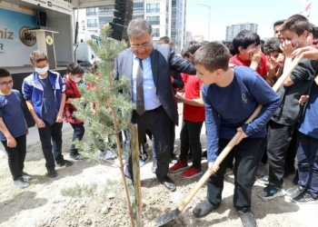 Yeşil bir Yenimahalle için ağaç dikimi