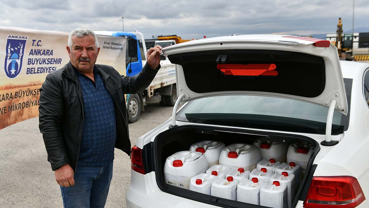 Başkentli çiftçilere sıvı gübre desteği