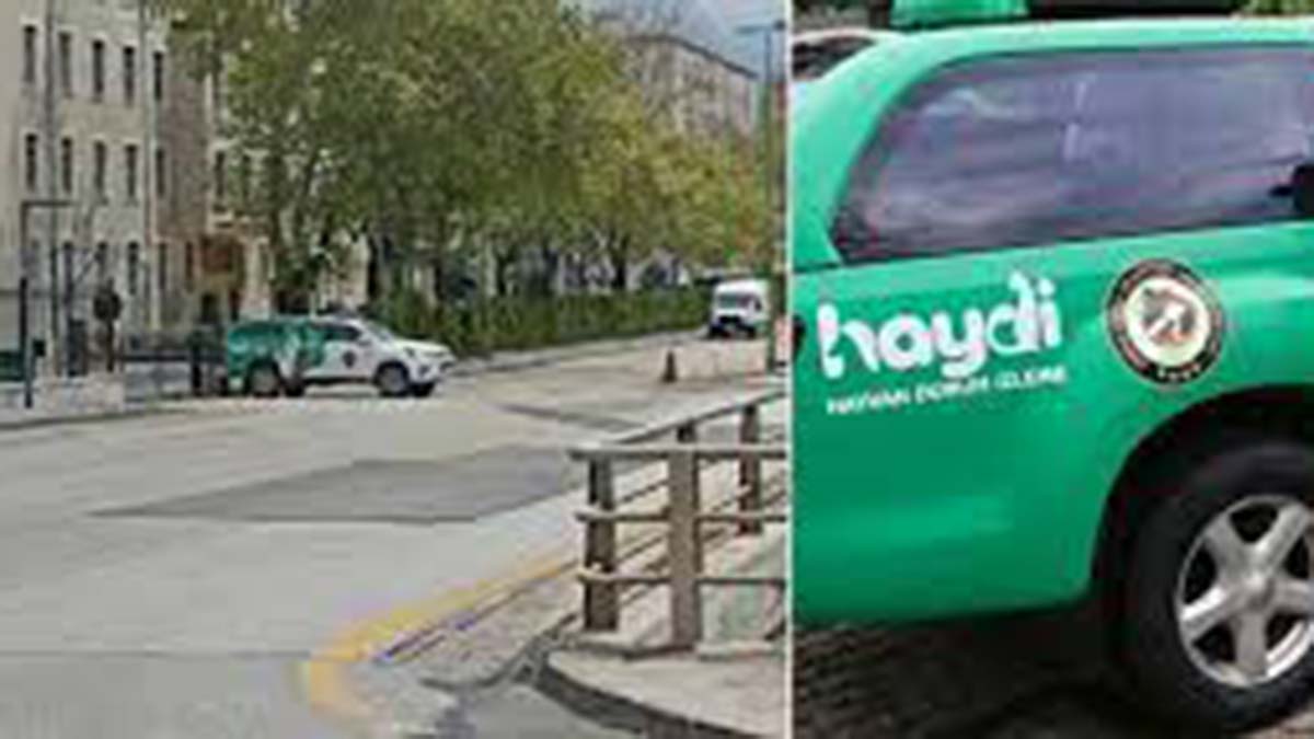 İçişleri Bakanlığı önüne Hayvan Durum İzleme aracı