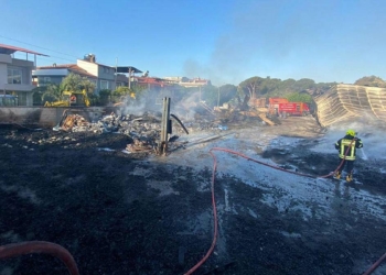 İçme suyu dolum tesisinde çıkan yangın söndürüldü