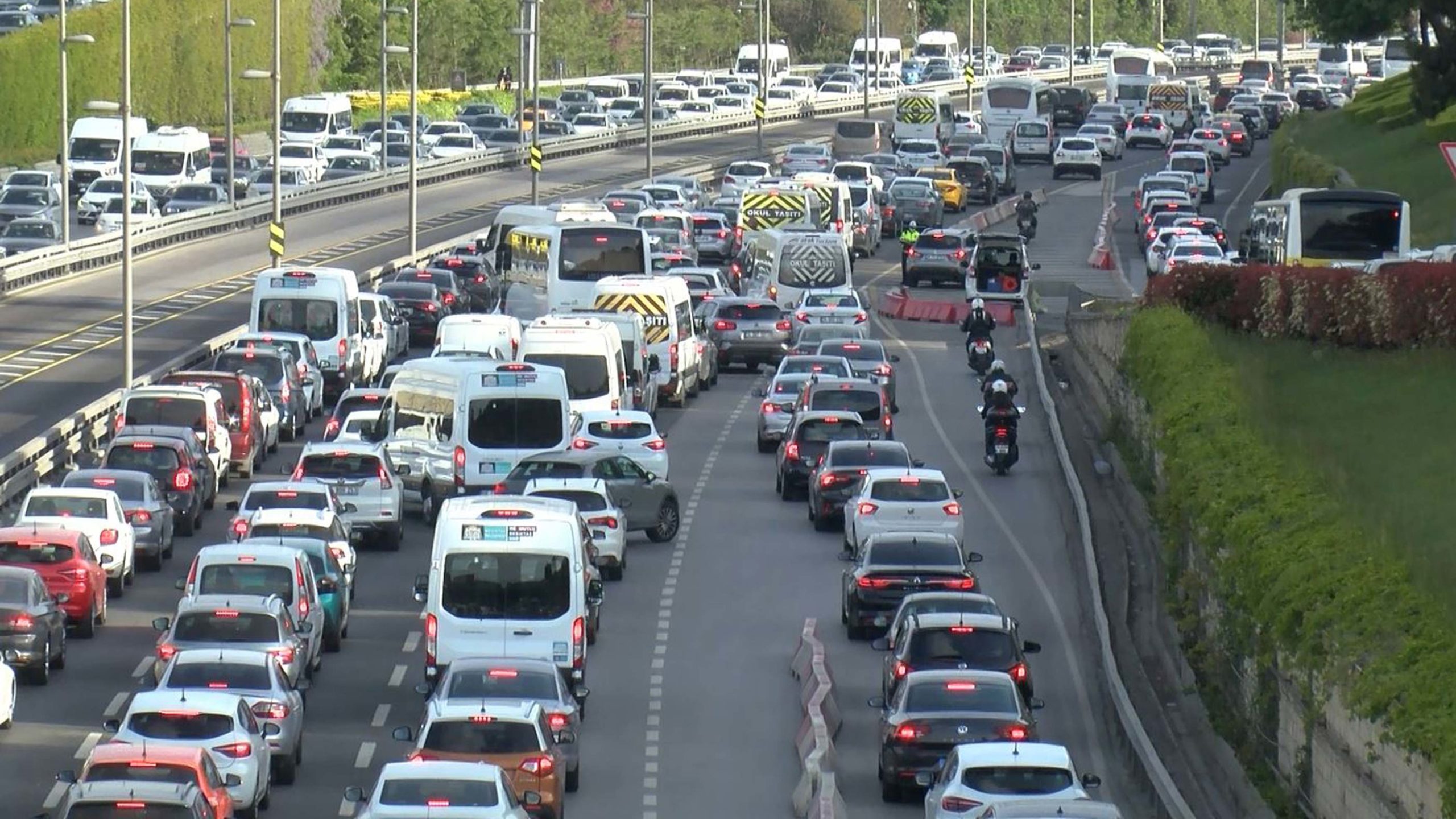 İstanbul'da trafikte yoğunluk