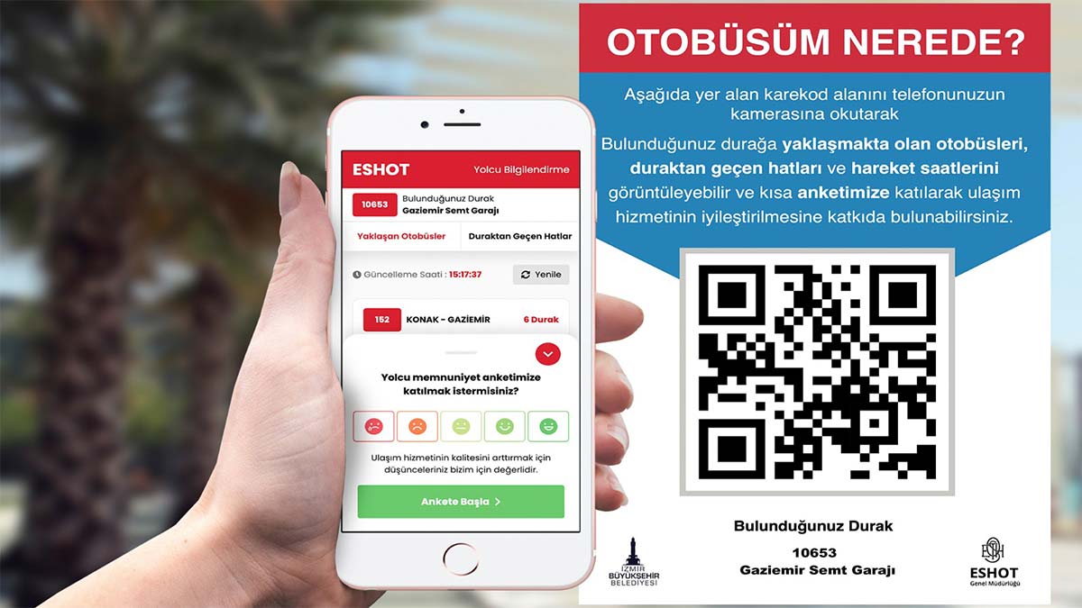 İzmir, 'akıllı durak' uygulamasına imza atıyor