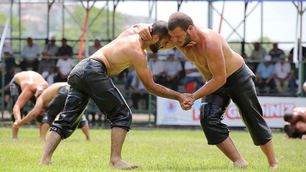 Kağıthane'de 500 kişilik yağlı güreş festivali