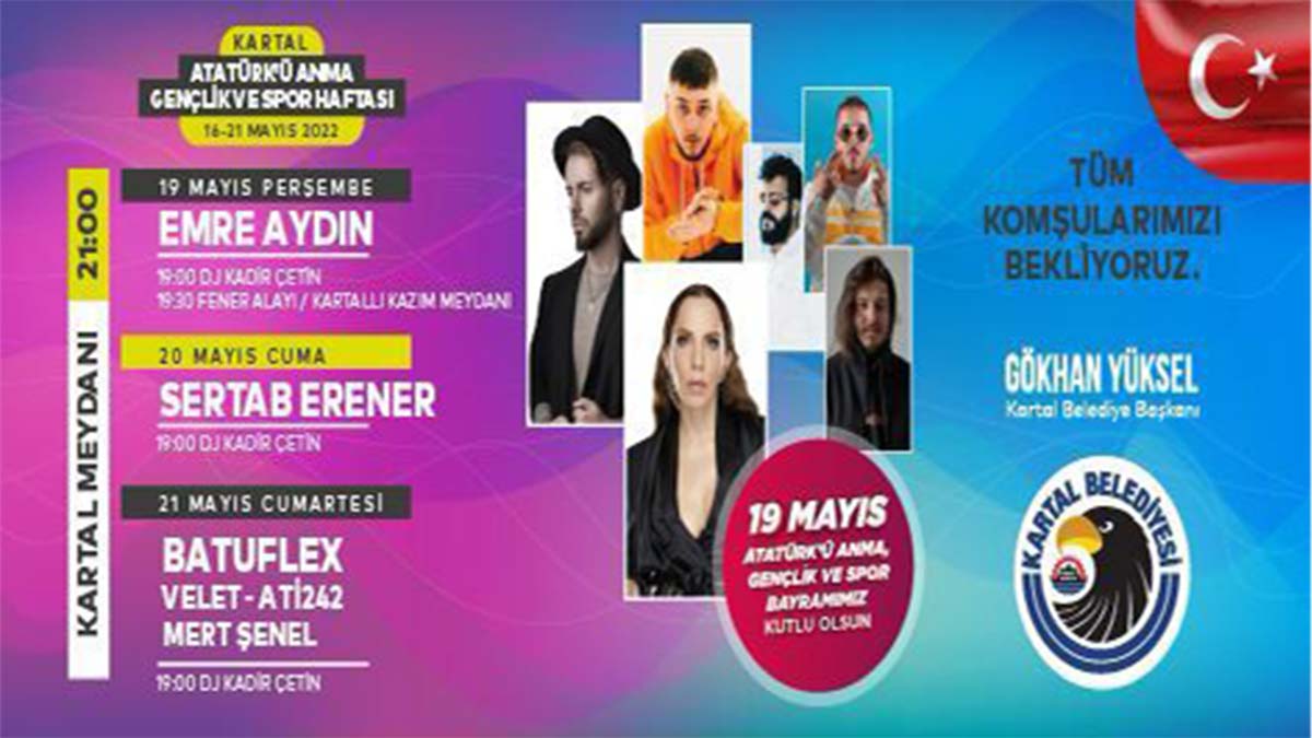 Kartal'da 19 Mayıs 3 gün 3 gece kutlanacak