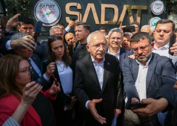 Kılıçdaroğlu'ndan SADAT binası önünde açıklama