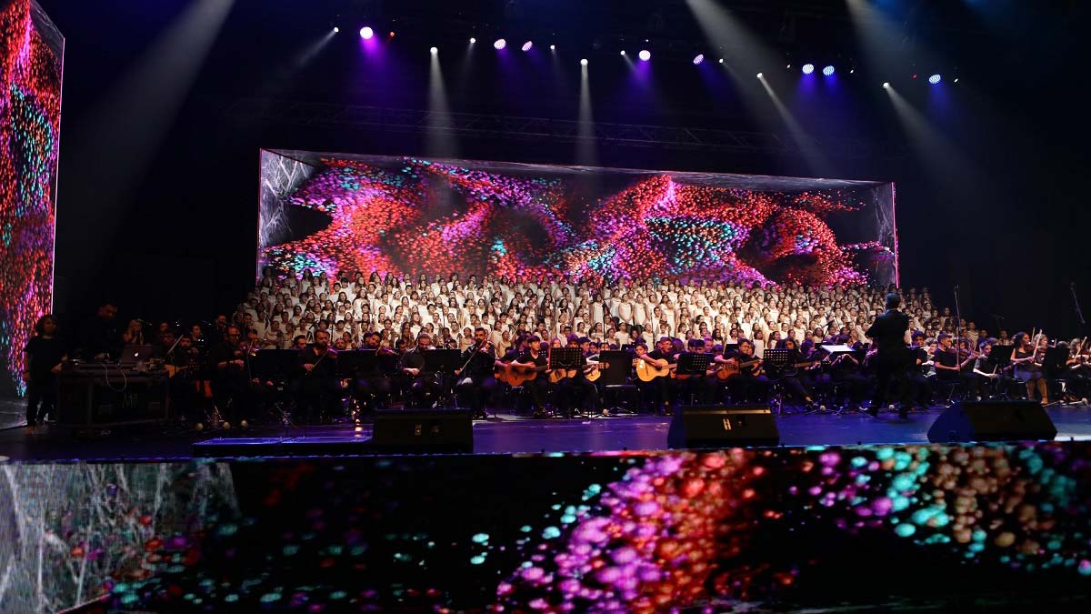 Müzik Gecesi'nde tüm şarkılar iklim için söylendi