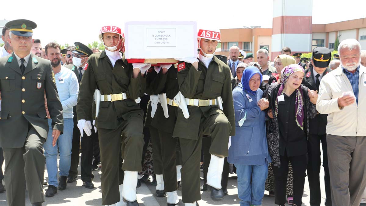 Şehit İslam Sancak'ın cenazesi Samsun'da