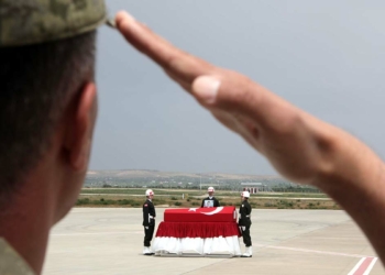 Şehit Teğmen Talha Bahadır, memleketine uğurlandı