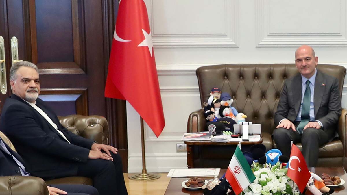 Soylu, İran'ın Ankara Büyükelçisi'ni kabul etti