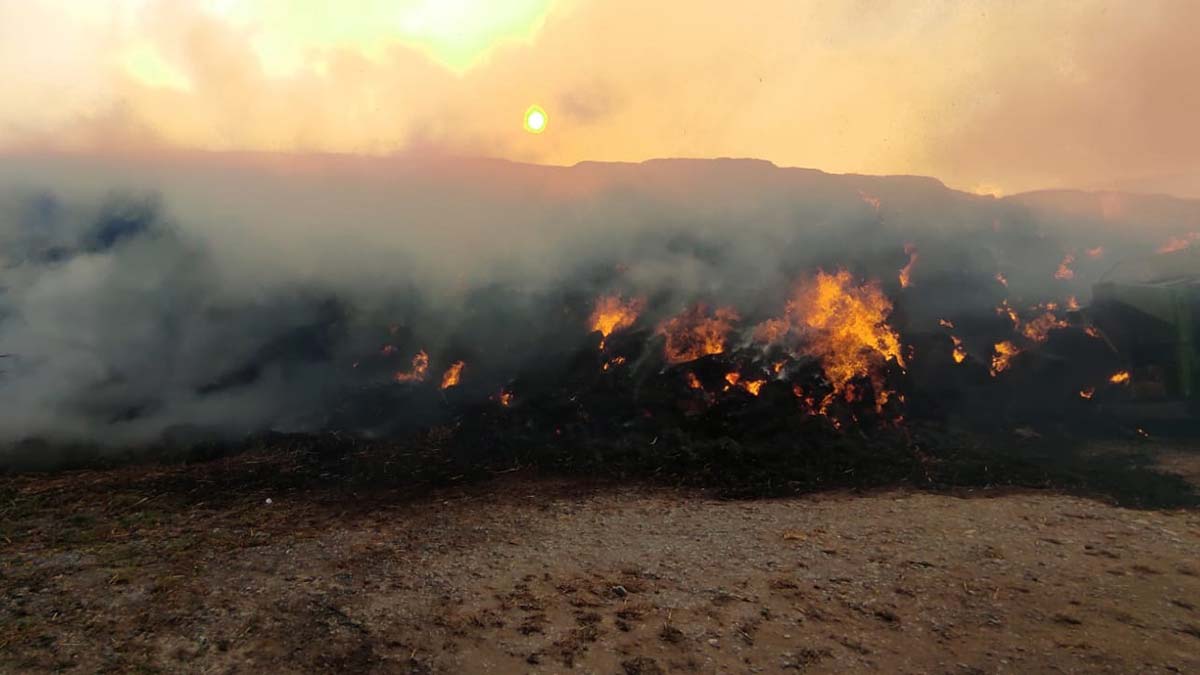 Tarım ve hayvancılık tesisinde yangın