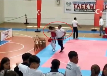 Tekvando seçmelerinde elenen sporcuya tokat