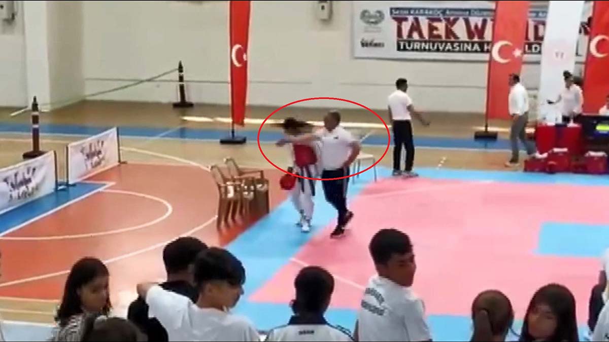 Tekvando seçmelerinde elenen sporcuya tokat