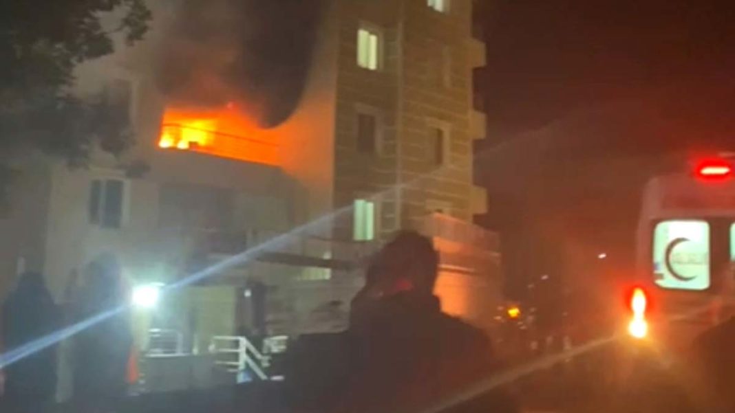 Tunceli'de kız öğrenci yurdunda yangın çıktı
