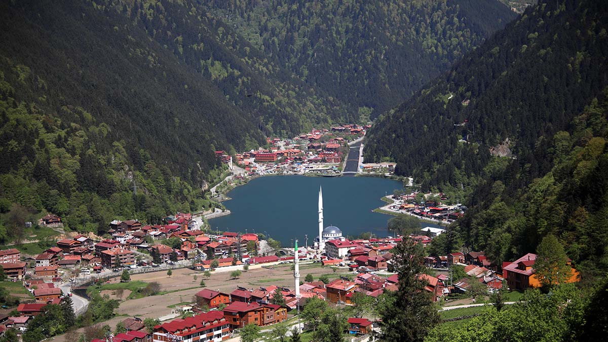 Uzungöl'ü çevreleyen kaçak yapılar yıkılıyor