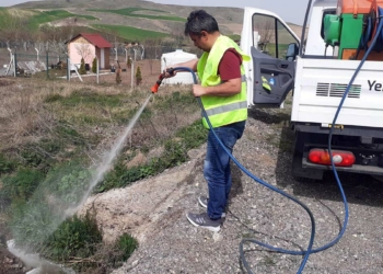 Yenimahalle’de larva mücadelesi