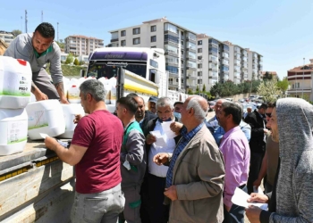 Yerli üreticilere sıvı gübre desteği devam ediyor