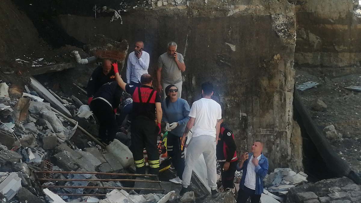 Erzincan'da inşaat kazısında göçük