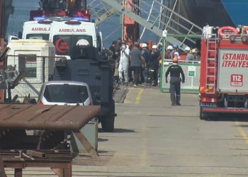 Tuzla Tersanesi'ndeki gemide patlama