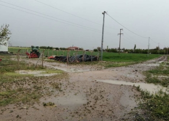 Kayseri'de dolu tarım alanlarına zarar verdi
