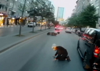 Motor yağı motosiklet kazasına neden oldu