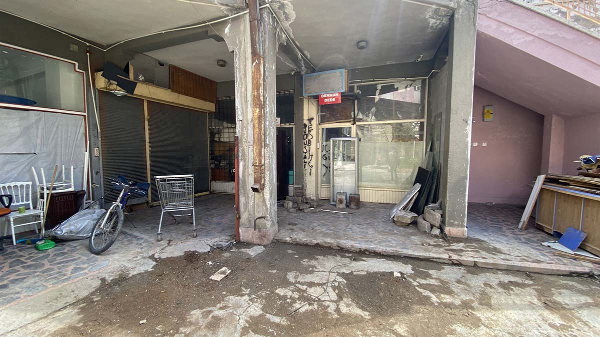 Hurda dükkanında çıkan fareler tedirgin etti