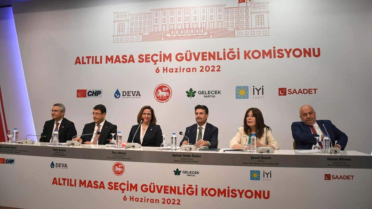 6 muhalefet parti seçim tedbirlerini açıkladı