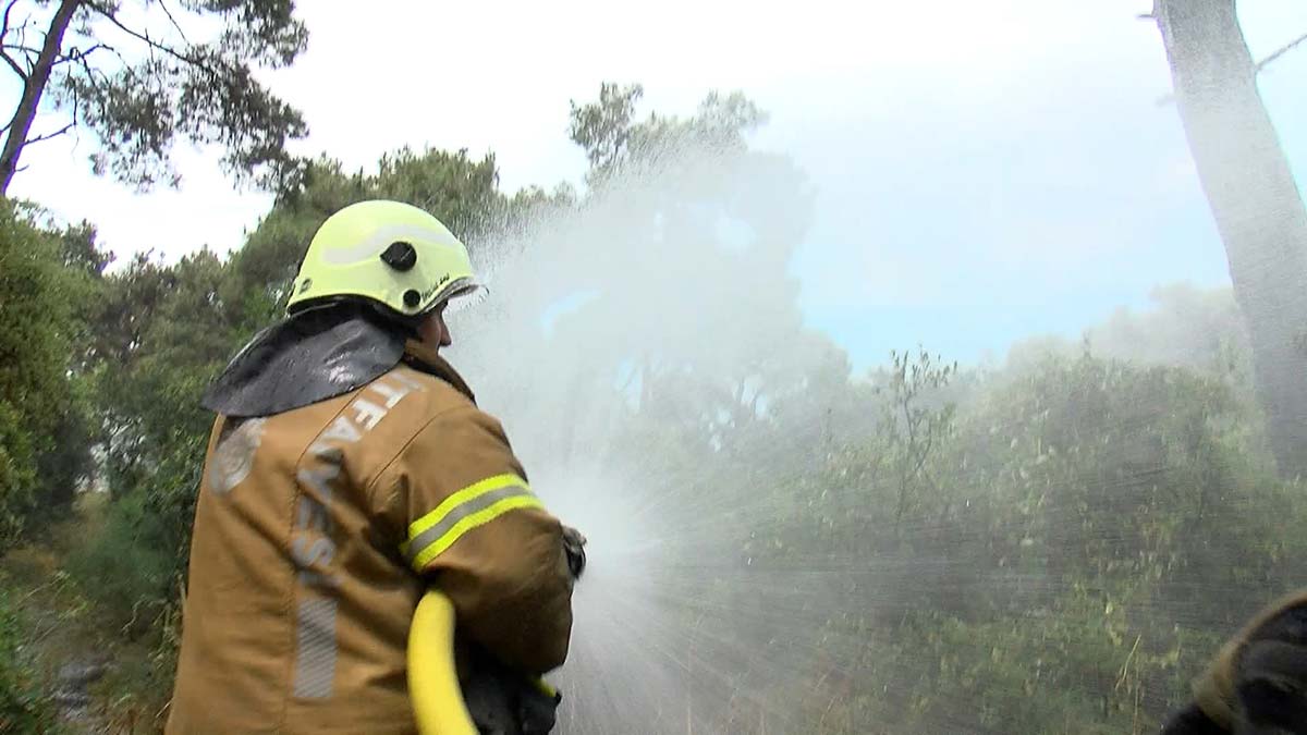 Adalar'da yangın tatbikatı