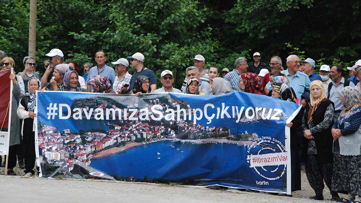 Amasra'da kömür yıkama tesisine inceleme